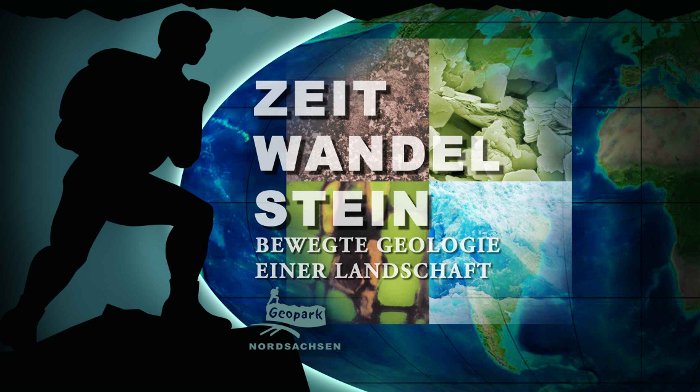 "Zeit-Wandel-Stein", das Motto der landschaftsgenetisch und rohstoffgeologisch orientierten Ausstellung im Geoportal Röcknitz (Geopark Nordsachsen)